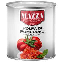ДОМАТИ НА ПАРЧЕНЦА MAZZA, КОНСЕРВА 2.5 КГ