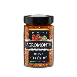 ПИКАНТНА РАЗЯДКА ОТ МАСЛИНИ И СУШЕНИ ЧЕРИ ДОМАТИ AGROMONTE 200 Г