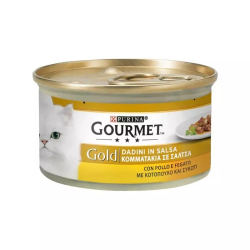 ХРАНА ЗА КОТКИ PURINA GOURMET GOLD С ПИЛЕ, КОНСЕРВА 85 Г