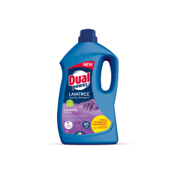 ТЕЧЕН ПРЕПАРАТ ЗА БЯЛО И ЦВЕТНО ПРАНЕ DUAL POWER ЛАВАНДУЛА 45 ПРАНЕТА, 1.8 Л