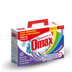 ПРАХ ЗА ПРАНЕ OMAX, 105 ПРАНЕТА LAVANDA В КУТИЯ, 4.680 КГ