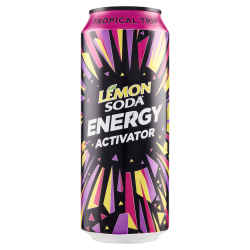 ЕНЕРГИЙНА НАПИТКА LEMON SODA TROPICAL 500 МЛ КЕН