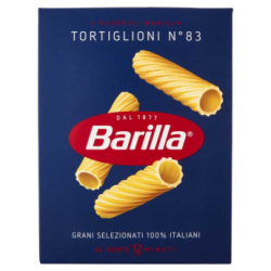 ПАСТА BARILLA TORTIGLIONI N°83, 500 Г