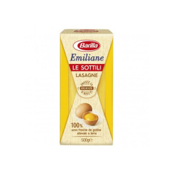 ПАСТА/ТЪНКИ КОРИ ЗА ЛАЗАНЯ BARILLA EMILIANE С ЯЙЦА, 500 Г