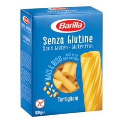 ПАСТА BARILLA SENZA GLUTINE TORTIGLIONI, БЕЗ ГЛУТЕН 400 Г