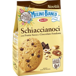 БИСКВИТИ MULINO BIANCO SCHIACCIANOCI С ПАРЧЕНЦА ЯДКИ 300 Г