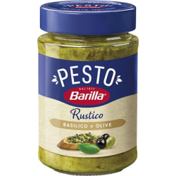 СОС ПЕСТО BARILLA RUSTICO С БОСИЛЕК И МАСЛИНИ, 200 Г