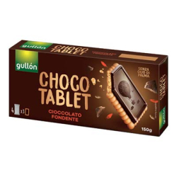 БИСКВИТИ GULLON CHOCOTABLET FONDEN 150 Г