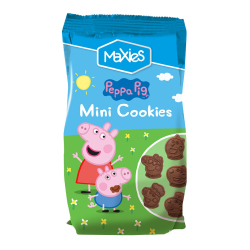 МИНИ БИСКВИТИ PEPPA PIG MAXIES С КАКАО, 100 Г