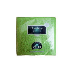 САЛФЕТКИ ZEN FAMILIARE, ЗЕЛЕНИ 1-ПЛ, 33х33 СМ