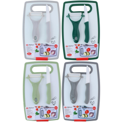 ДЪСКА ЗА РЯЗАНЕ С БЕЛАЧКА И НОЖЧЕ ALPINA