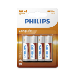 БАТЕРИИ PHILIPS R6/АА, 4 БР