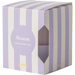 СВЕЩ GUSTA BLOSSOM В КУТИЯ СЪС СИЛИКОНОВ ФИТИЛ 8 х 10 СМ