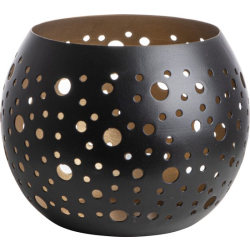 СВЕЩНИК С ДУПКИ GUSTA ЗА ЧАЕНИ СВЕЩИ 15.5 СМ