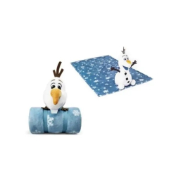 КОМПЛЕКТ ОТ ДВЕ ЧАСТИ FROZEN - ПОЛАРЕНО ОДЕЯЛО /110Х120СМ/+ПЛЮШЕНА ИГРАЧКА ОЛАФ (28СМ)