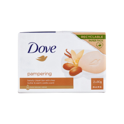 ТОАЛЕТЕН САПУН DOVE КАРИТЕ И ВАНИЛИЯ 2х90 Г