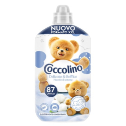 ОМЕКОТИТЕЛ-КОНЦЕНТРАТ COCCOLINO ДЕЛИКАТНА МЕКОТА 1.827 Л, 87 ПРАНЕТА