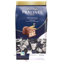 БОНБОНИ PRALINES С МЛЯКО И ЗЪРНЕНИ КУЛТУРИ, ПЛИК 300 Г