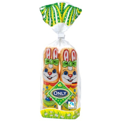 ШОКОЛАДОВИ ЗАЙЧЕТА 2 БР ONLY В ПЛИК 2Х60 Г