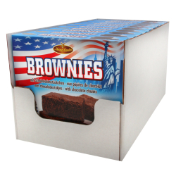 КЕКСЧЕТА BROWNIES С ШОКОЛАДОВИ ПАРЧЕНЦА, КУТИЯ 240 Г