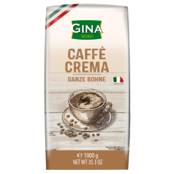 КАФЕ НА ЗЪРНА GINA CAFFE CREMA, 1 КГ