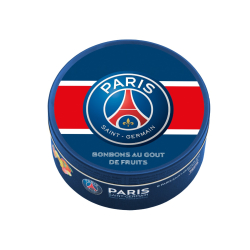 ПЛОДОВИ БОНБОНИ PSG PARIS МЕТАЛНА КУТИЯ, 200 Г