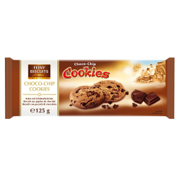 БИСКВИТИ FEINY BUISCUITS CHOCO CHIPS, 125 Г