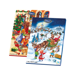 КОЛЕДЕН  ДЕТСКИ АДВЕНТ КАЛЕНДАР ONLY С МИНИ ШОКОЛАДЧЕТА,  50 Г