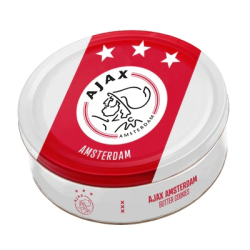 МАСЛЕНИ БИСКВИТИ AJAX AMSTERDAM В МЕТАЛНА КУТИЯ 340 Г