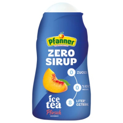 СИРОП ЗА СТУДЕН ЧАЙ PFANNER ZERO ПРАСКОВА, 57 МЛ