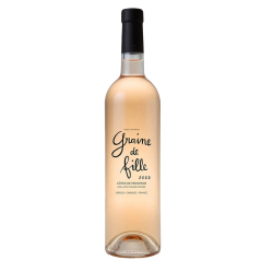 ВИНО РОЗЕ AOC COTES DE PROVENCE ROSE GRAINE DE FILLE BY GIROUD 2021, 0.75 Л