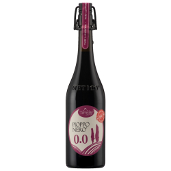 ЧЕРВЕНО ВИНО "PIOPPO NERO" ROSSO FRIZZANTE 0,0% VOL. -TORREINO - METICO 0.75 Л