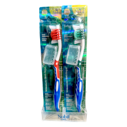 ЧЕТКА ЗА ЗЪБИ NOBIL CARE /ЗЪБИ+ЕЗИК/, ТВЪРДА