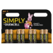 АЛКАЛНИ БАТЕРИИ LR6 AA SIMPLY MN1500 DURACELL, 8 БР