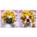КВАДРАТНА КАРТИНА-ПЛАТНО TOILE CHIEN FUNNY 70X4X70 CM